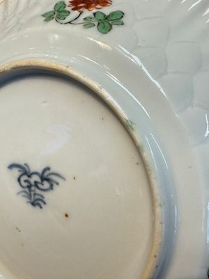 Seven Chinese famille verte cups and four saucers, conch shell and lingzhi marks, Kangxi — photo 52