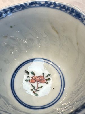 Seven Chinese famille verte cups and four saucers, conch shell and lingzhi marks, Kangxi — photo 76