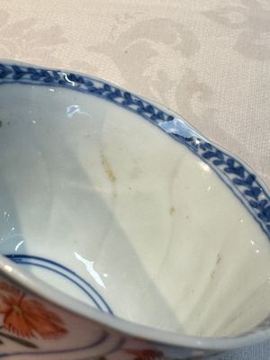Seven Chinese famille verte cups and four saucers, conch shell and lingzhi marks, Kangxi — photo 77