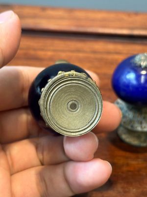 Seven Chinese gilt bronze Mandarin hat finials, Qing — photo 5