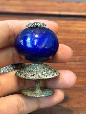 Seven Chinese gilt bronze Mandarin hat finials, Qing — photo 7