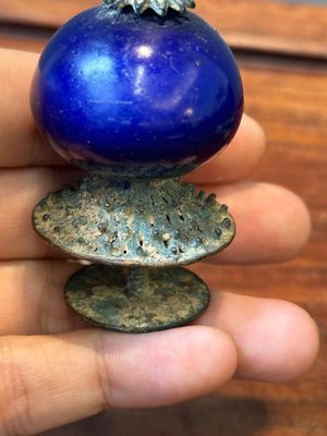 Seven Chinese gilt bronze Mandarin hat finials, Qing — photo 9