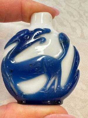 Seven Chinese glass snuff bottles, Daoguang mark, 19/20th C. — photo 12