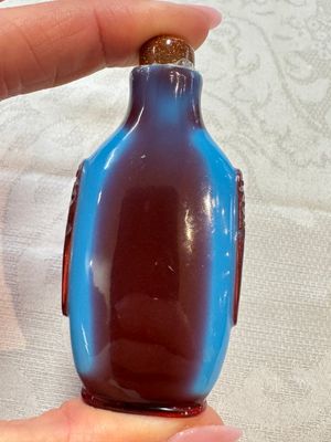 Seven Chinese glass snuff bottles, Daoguang mark, 19/20th C. — photo 24