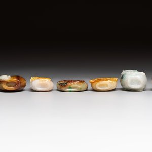 Seven Chinese jadeite snuff bottles, 20th C. — 照片 7
