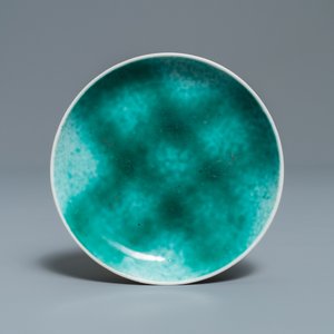Seven Chinese monochrome green and turquoise porcelain wares, 19/20th C. — photo 2