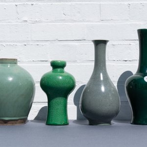 Seven Chinese monochrome green and turquoise porcelain wares, 19/20th C. — photo 21