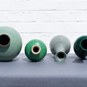 Seven Chinese monochrome green and turquoise porcelain wares, 19/20th C. — photo 24