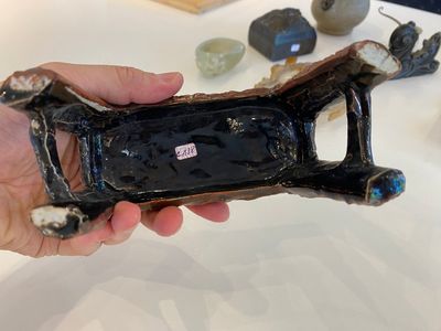 Seven Chinese scholar's objects in porcelain and hardstone, 19/20th C. — 照片 29