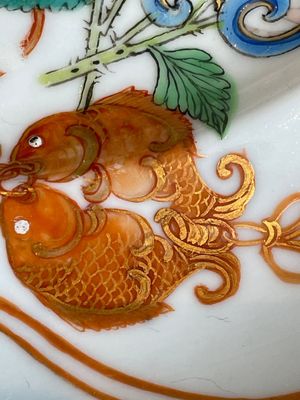 Seven fine Chinese Canton famille rose dishes and plates, 19th C. — photo 6