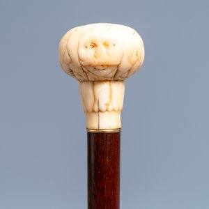 Seven ivory-handled canes, one with freemasonry emblem, 19th C. — 照片 12