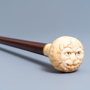 Seven ivory-handled canes, one with freemasonry emblem, 19th C. — 照片 13