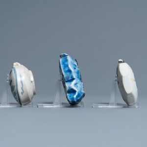 Seven Korean blue and white water droppers, 18/19th C. — 照片 5