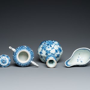 Seven pieces of Chinese blue and white porcelain, Kangxi/Qianlong — photo 11
