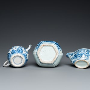 Seven pieces of Chinese blue and white porcelain, Kangxi/Qianlong — photo 12