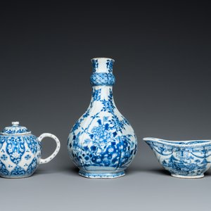 Seven pieces of Chinese blue and white porcelain, Kangxi/Qianlong — photo 7