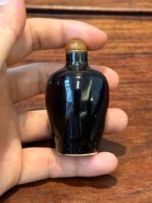 Seven varied Chinese monochrome snuff bottles, Kangxi mark, 18/19th C. — photo 28