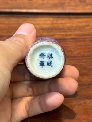 Seven varied Chinese monochrome snuff bottles, Kangxi mark, 18/19th C. — photo 41