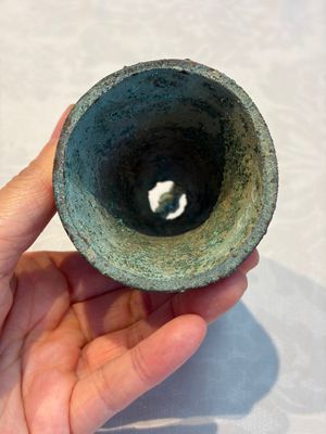 Seven various Chinese bronze and cast-iron bells, Han and later — photo 26