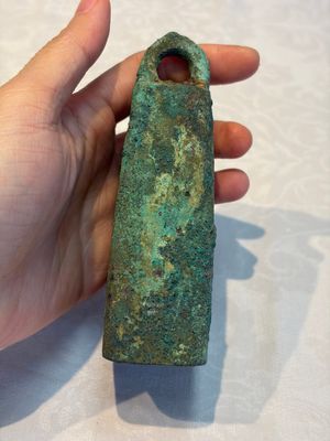 Seven various Chinese bronze and cast-iron bells, Han and later — photo 30