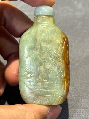 Seven various Chinese jade, agate and glass snuff bottles, 19/20th C. — photo 20