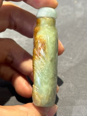 Seven various Chinese jade, agate and glass snuff bottles, 19/20th C. — photo 21