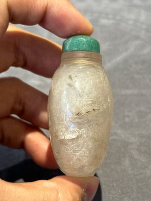 Seven various Chinese jade, agate and glass snuff bottles, 19/20th C. — photo 45