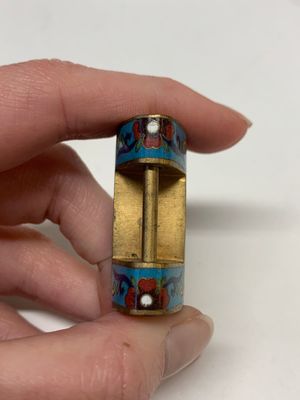 Seven various Chinese metal and cloisonné locks, Qing — photo 23