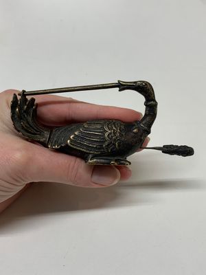 Seven various Chinese metal and cloisonné locks, Qing — photo 27