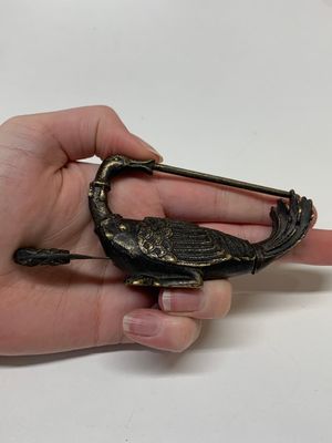 Seven various Chinese metal and cloisonné locks, Qing — photo 29