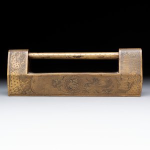 Seven various Chinese metal and cloisonné locks, Qing — photo 20
