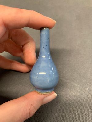 Seven various Chinese monochrome miniature vases, Kangxi/Qianlong — photo 14
