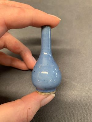 Seven various Chinese monochrome miniature vases, Kangxi/Qianlong — photo 16