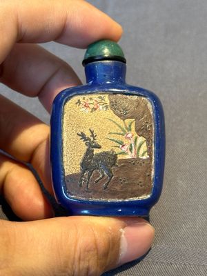 Seven various Chinese snuff bottles, Qianlong mark, 19/20th C. — foto 48
