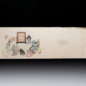 Sheets from Fables Choisies by Jean-Pierre Claris de Florian, illustrated woodblock prints by Japanese artists under Pierre Barboutau, 1895 — photo 1