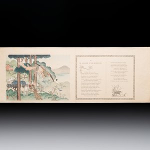 Sheets from Fables Choisies by Jean-Pierre Claris de Florian, illustrated woodblock prints by Japanese artists under Pierre Barboutau, 1895 — photo 14