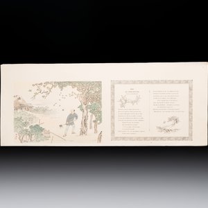 Sheets from Fables Choisies by Jean-Pierre Claris de Florian, illustrated woodblock prints by Japanese artists under Pierre Barboutau, 1895 — photo 16