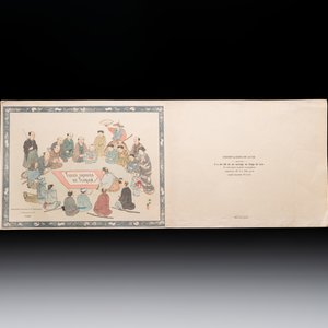 Sheets from Fables Choisies by Jean-Pierre Claris de Florian, illustrated woodblock prints by Japanese artists under Pierre Barboutau, 1895 — photo 2