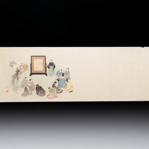 Sheets from Fables Choisies by Jean-Pierre Claris de Florian, illustrated woodblock prints by Japanese artists under Pierre Barboutau, 1895 — photo 4