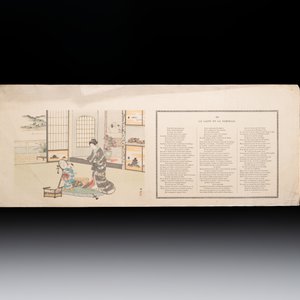 Sheets from Fables Choisies by Jean-Pierre Claris de Florian, illustrated woodblock prints by Japanese artists under Pierre Barboutau, 1895 — photo 7