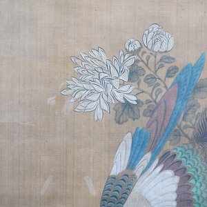 Shen Quan (1682-1762) encre et couleurs sur soie, 18ème: 'Deux scènes aux oiseaux' — photo 16