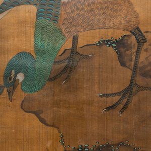 Shen Quan (1682-1762) encre et couleurs sur soie, 18ème: 'Deux scènes aux oiseaux' — photo 7
