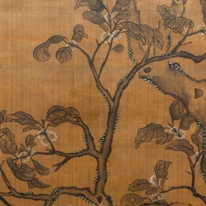 Shen Quan (1682-1762), ink and colour on silk, 18th C.: 'Two  scenes with birds' — photo 5