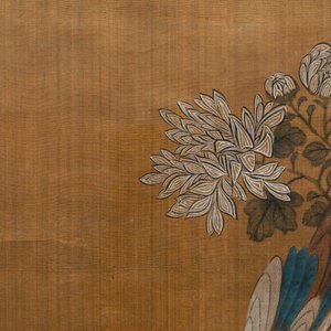 Shen Quan (1682-1762), ink and colour on silk, 18th C.: 'Two  scenes with birds' — photo 6