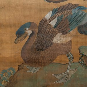 Shen Quan (1682-1762), inkt en kleur op zijde, 18e eeuw: 'Twee scènes met vogels' — foto 9