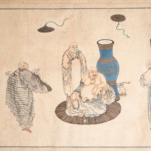 Signed Hua Ziyou, Chinese ink and watercolor on paper, 19th C. — photo 1