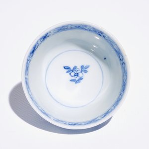 Six blue and white Chinese cups and saucers, Kangxi/Yongzheng — photo 8