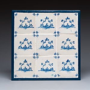 Six blue, white and manganese Dutch Delft tile panels, 18th C. — photo 6