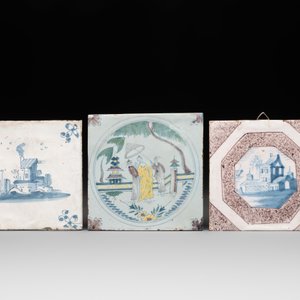 Six blue, white and polychrome Delftware tiles, The Netherlands/Germany, 17/18th C. — photo 4
