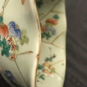Six bols en porcelaine de Chine céladon et une paire de bols sur supports pour le marché Peranakan ou Straits, 19ème — photo 13